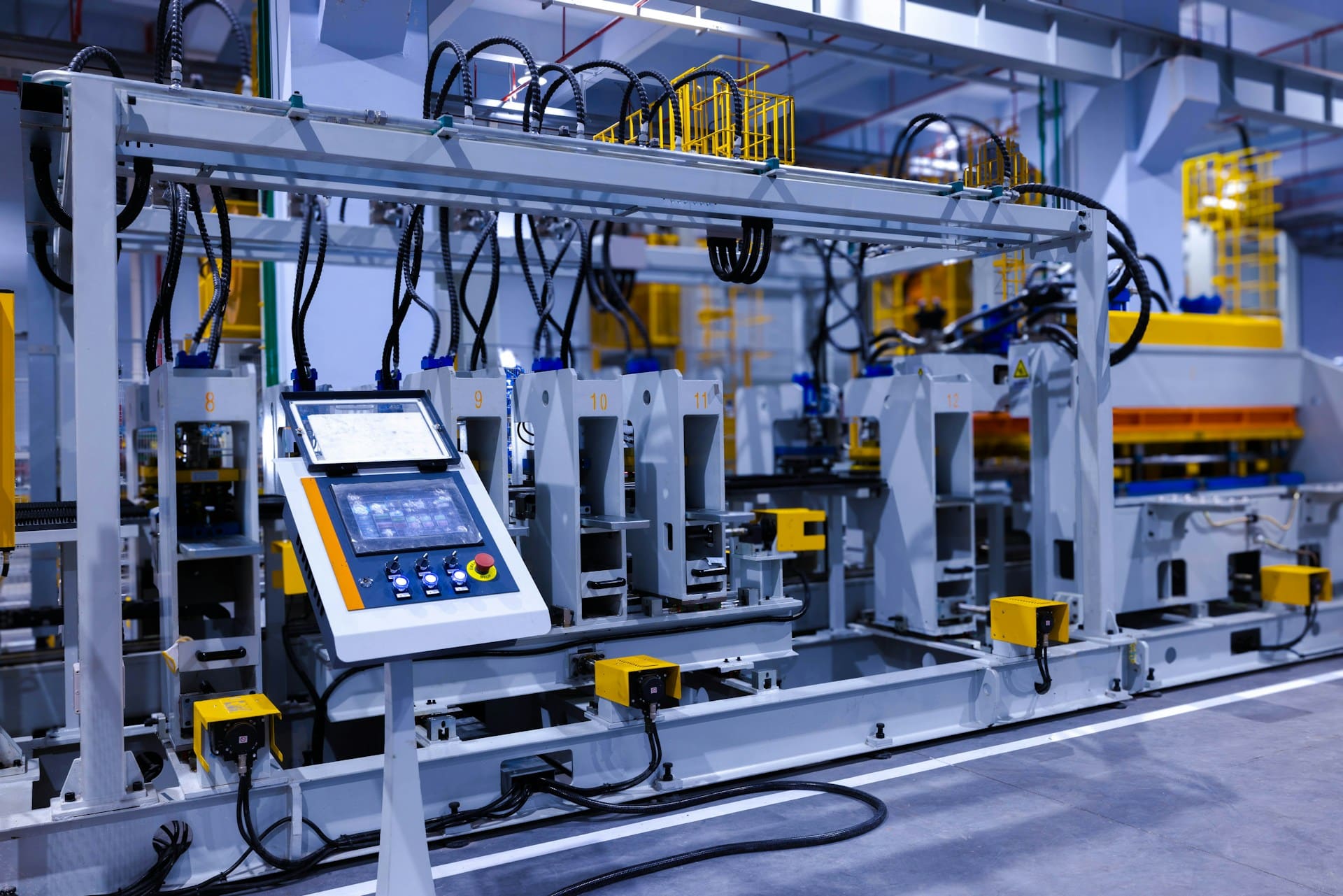Photo d'un équipement industriel utilisant un logiciel MES (Manufacturing Execution System)